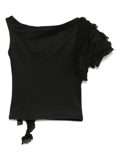 Floral-Appliqué Top