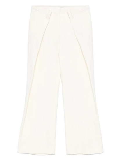 Pleated Wide-Leg Trousers