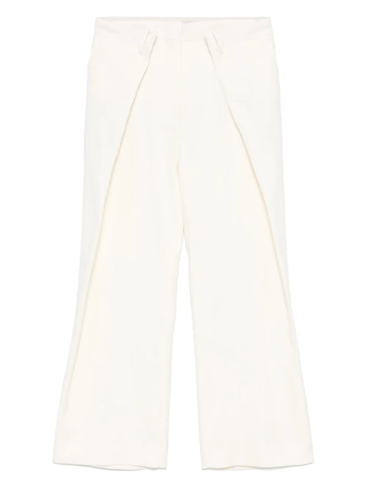 Pleated Wide-Leg Trousers