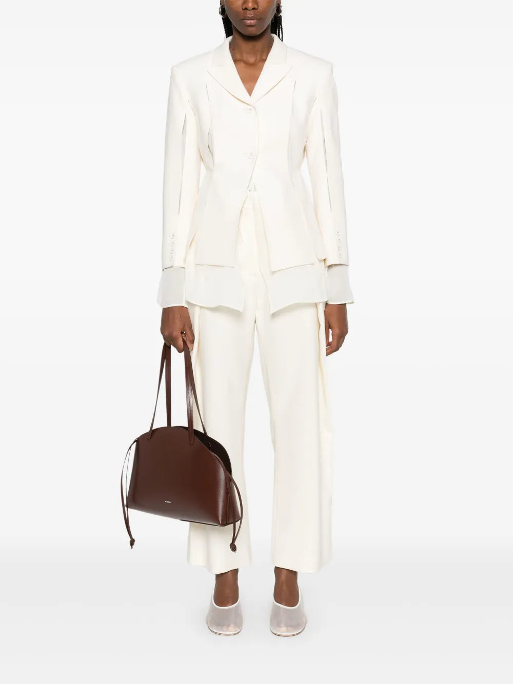 Cut-Out Layered Blazer
