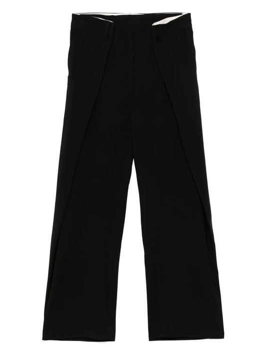 Pleated Wide-Leg Trousers