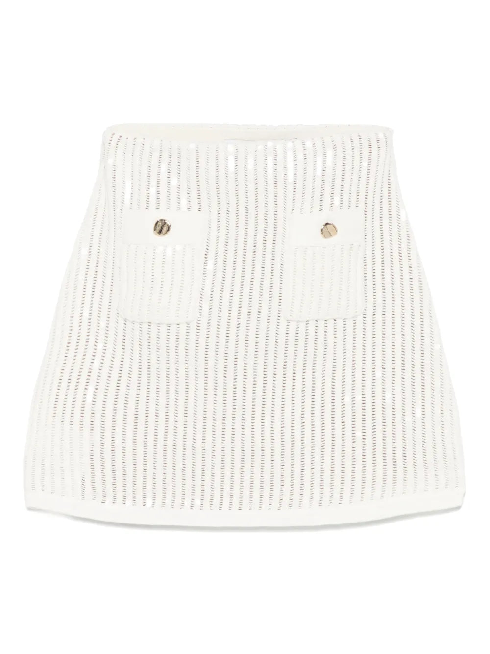 Sequined Crochet Mini Skirt