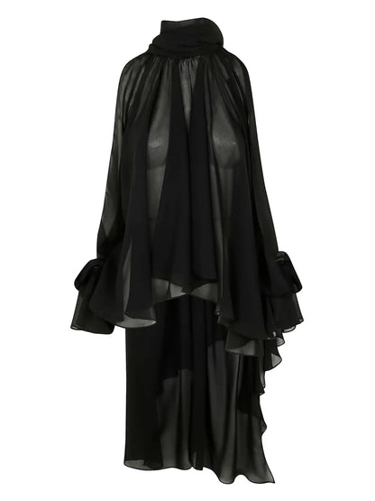 Georgette Asymmetric Blouse