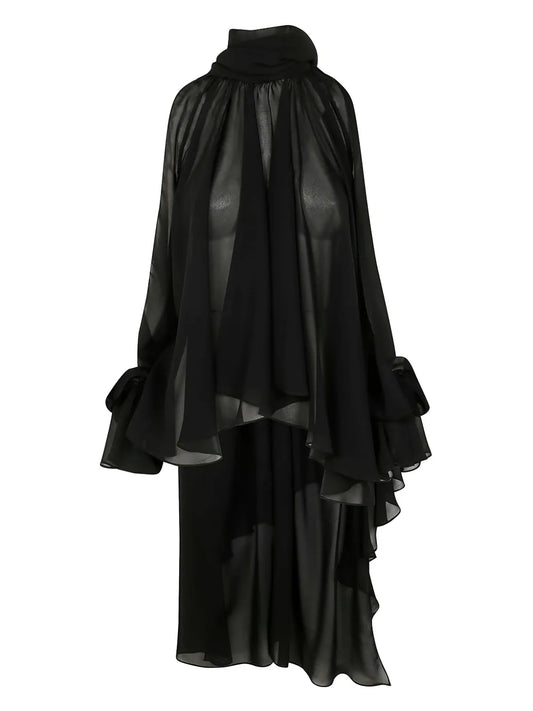 Georgette Asymmetric Blouse