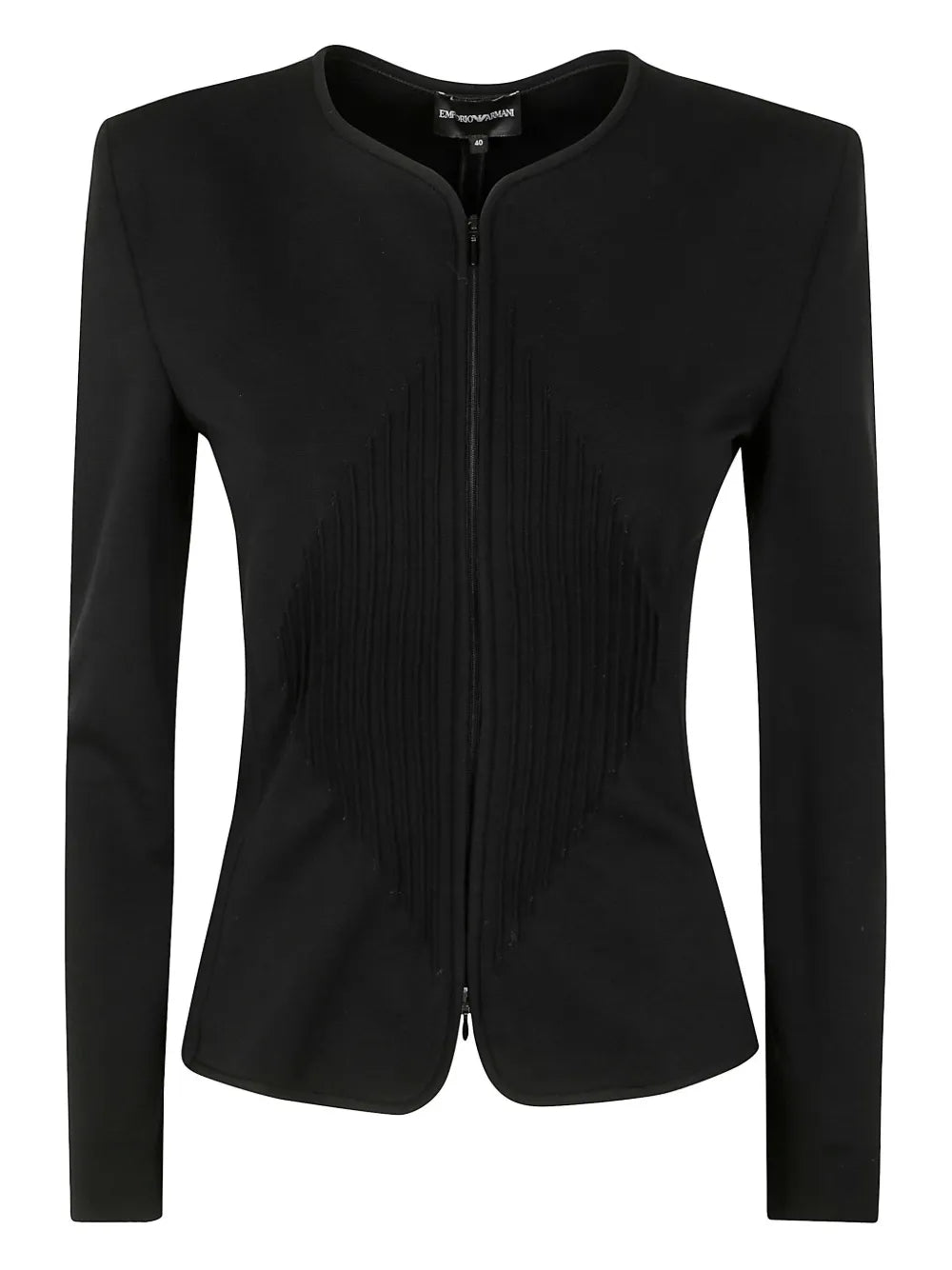 Milano-Stitch Shoulder-Pads Jacket