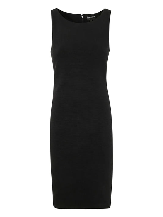Ottoman-Jersey Midi Dress
