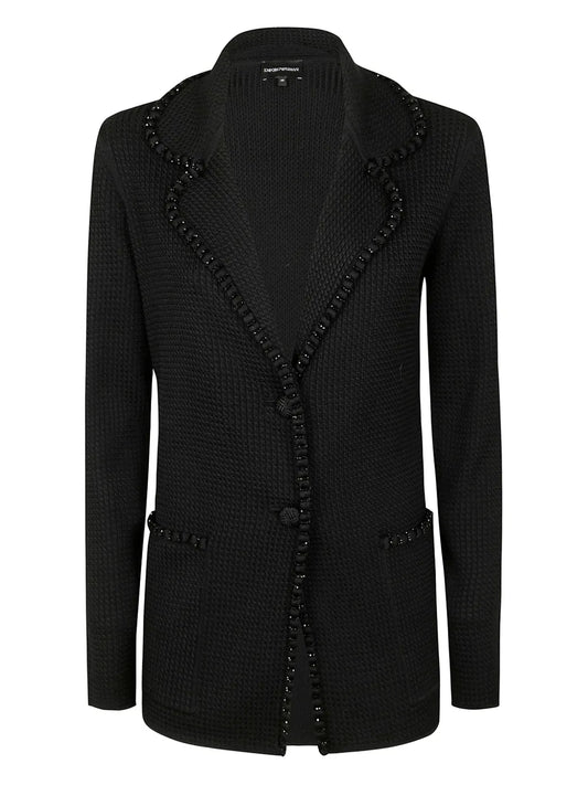 Crystal-Embellished Blazer