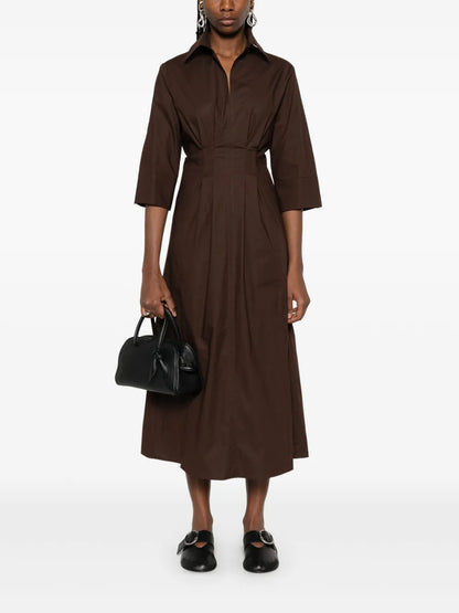 Poplin Midi Dress