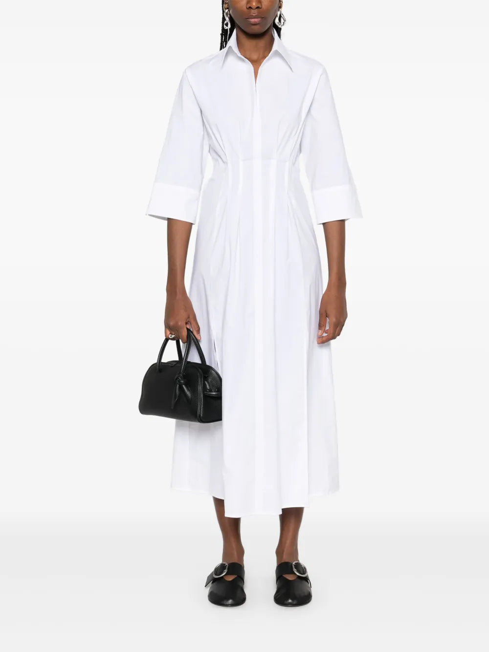 Poplin Midi Dress