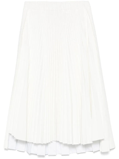 Pleated Midi Skirt