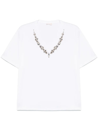 Crystal-Embellished T-Shirt