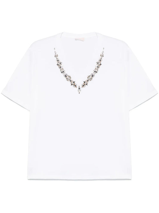Crystal-Embellished T-Shirt