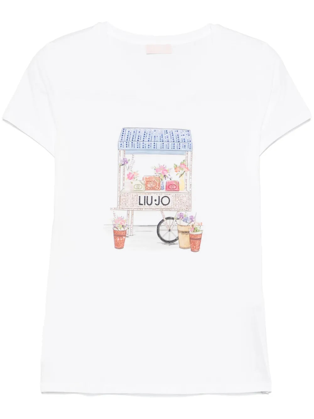 Rhinestone-Embellished T-Shirt