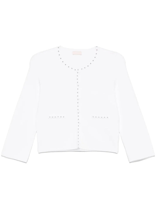 Stud-Embellished Cardigan