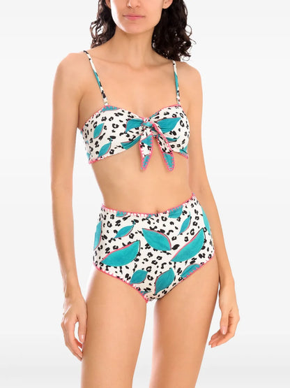 Graphic-Print Bikini Set