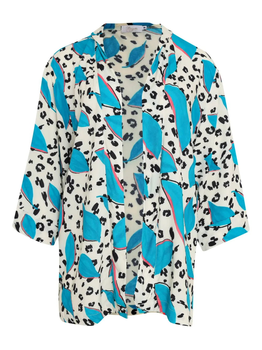 Graphic-Print Kimono