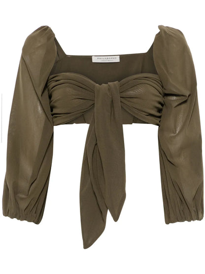 Draped-Detail Top