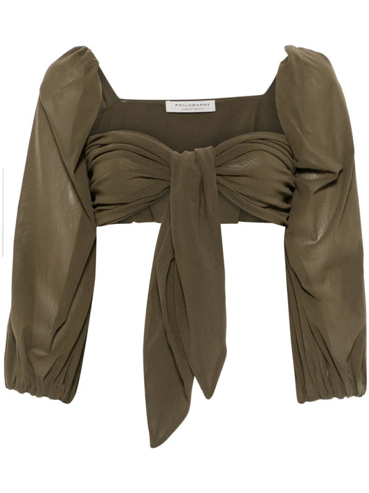 Draped-Detail Top
