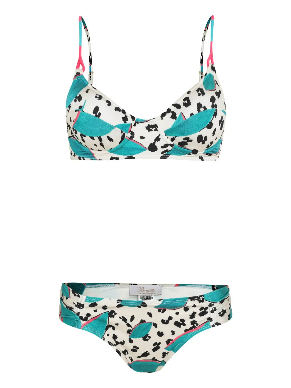 Graphic-Print Bikini Set