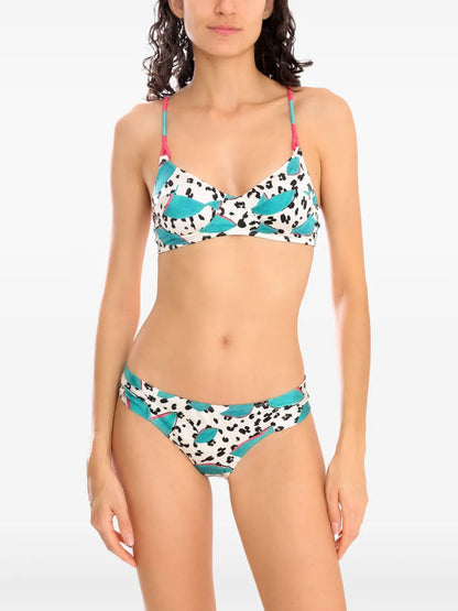 Graphic-Print Bikini Set