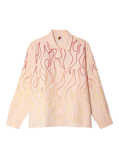 Flame-Pattern Shirt