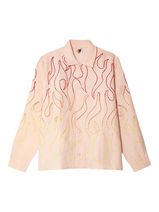 Flame-Pattern Shirt