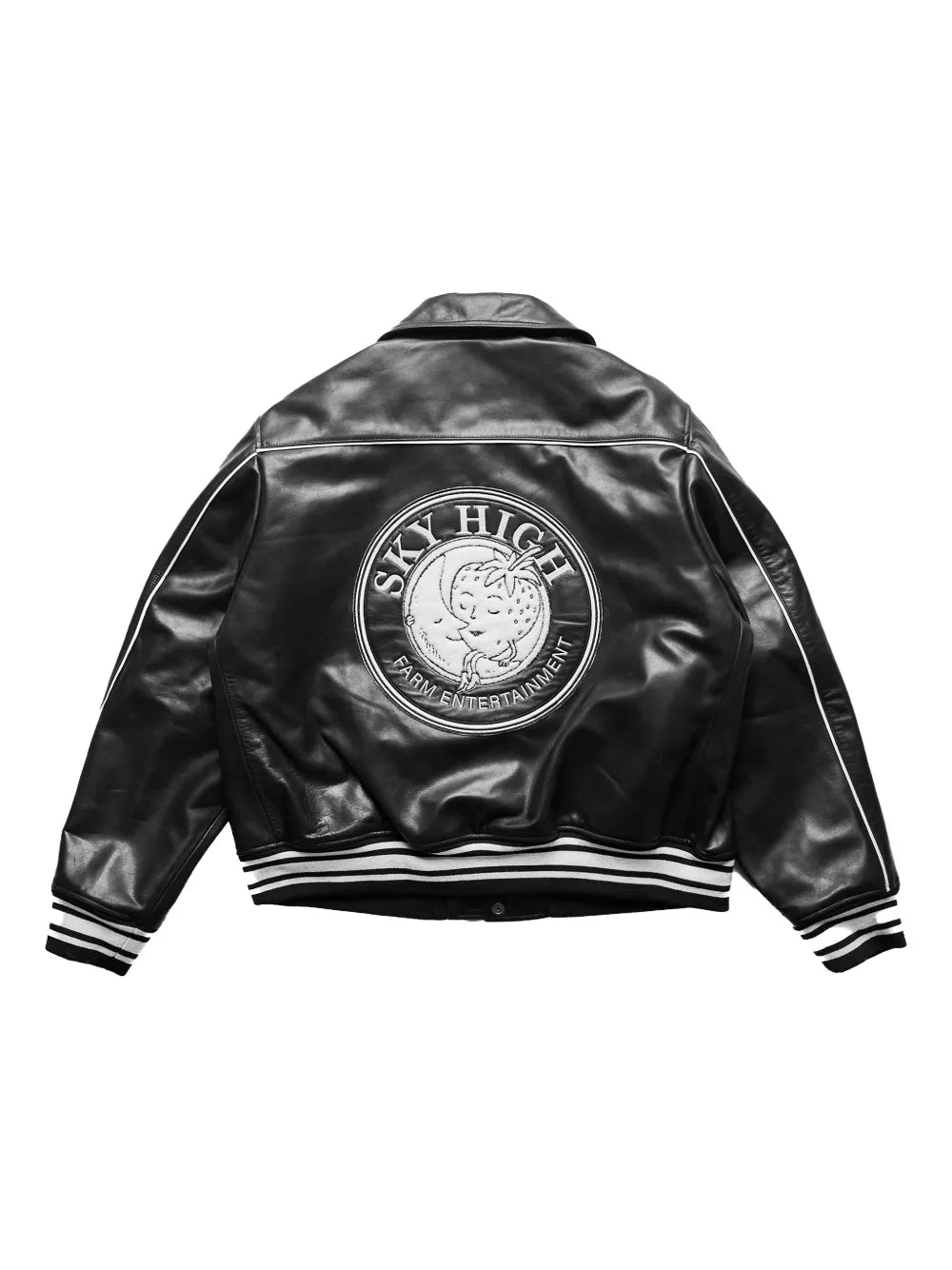 Stripe-Trim Bomber Jacket