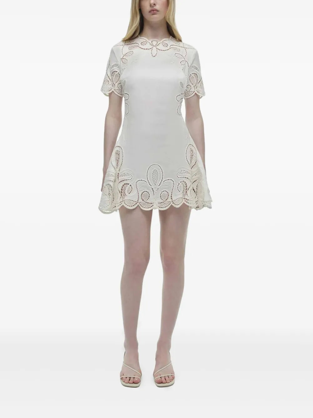 Embroidered Mini Dress