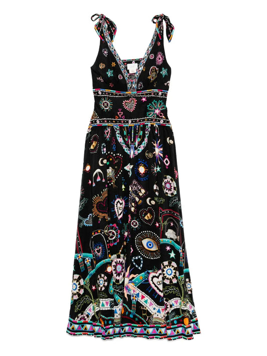 Tie Shoulder Dress