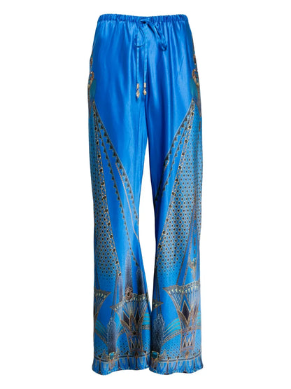 Bias Cut Drawstring Pants