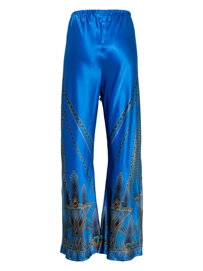 Bias Cut Drawstring Pants
