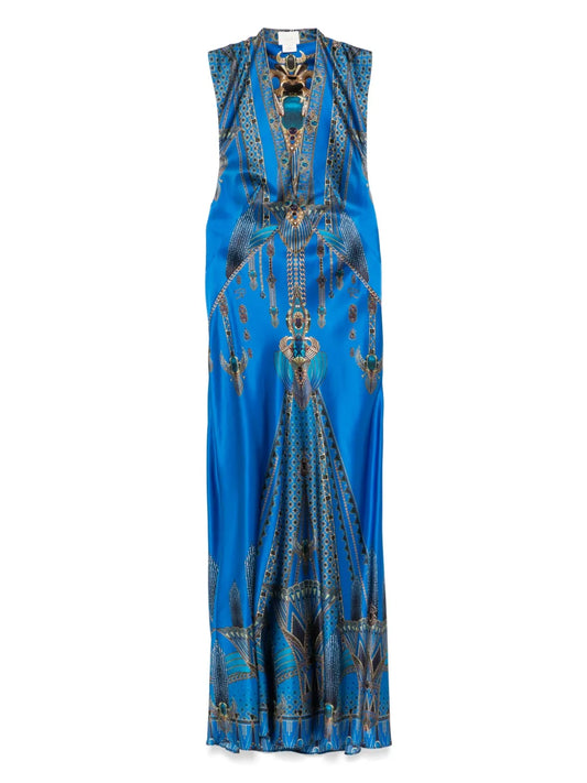 Archival Revival Extended Shoulder Maxi Dress
