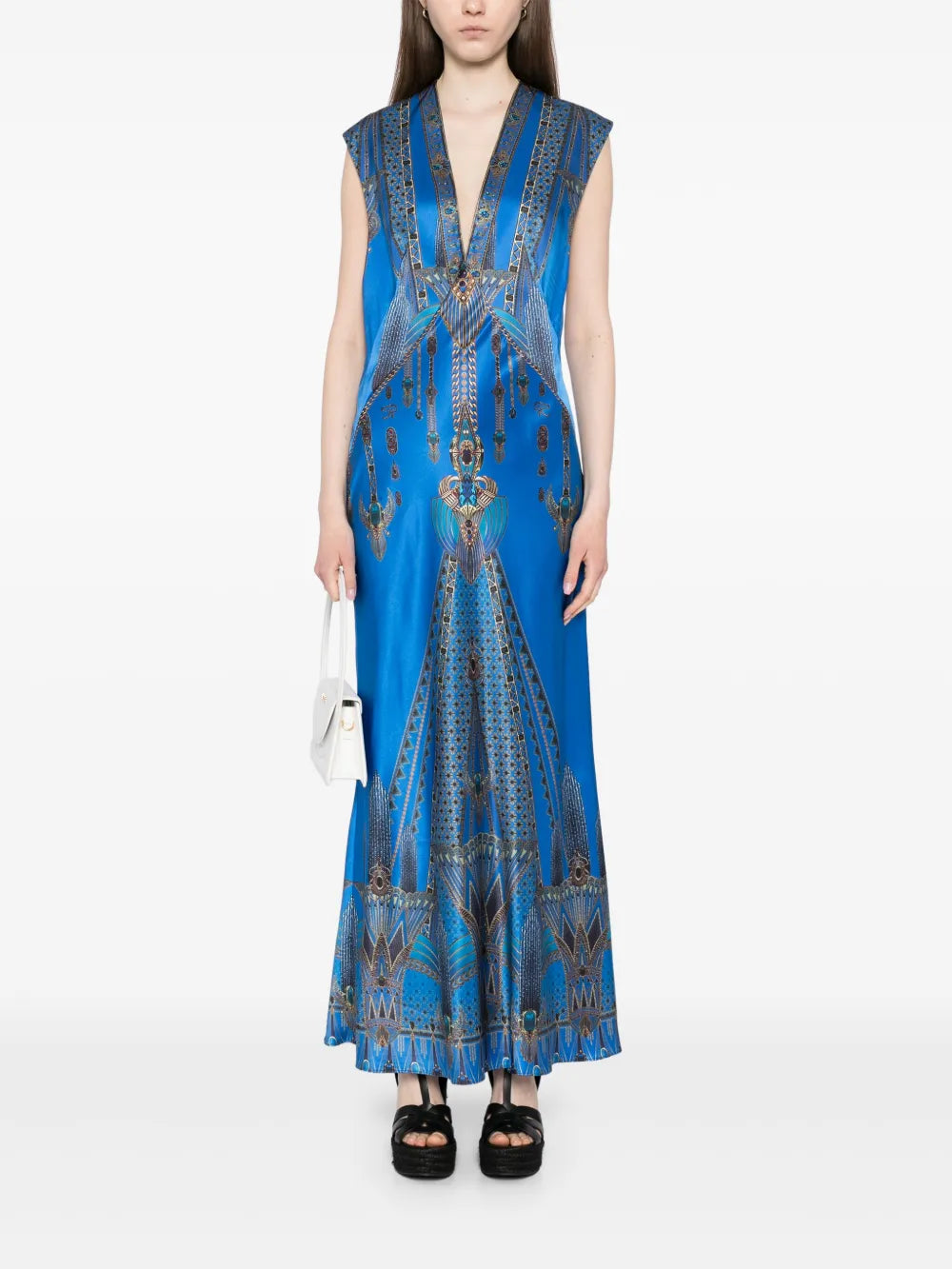 Archival Revival Extended Shoulder Maxi Dress