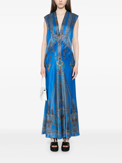 Archival Revival Extended Shoulder Maxi Dress