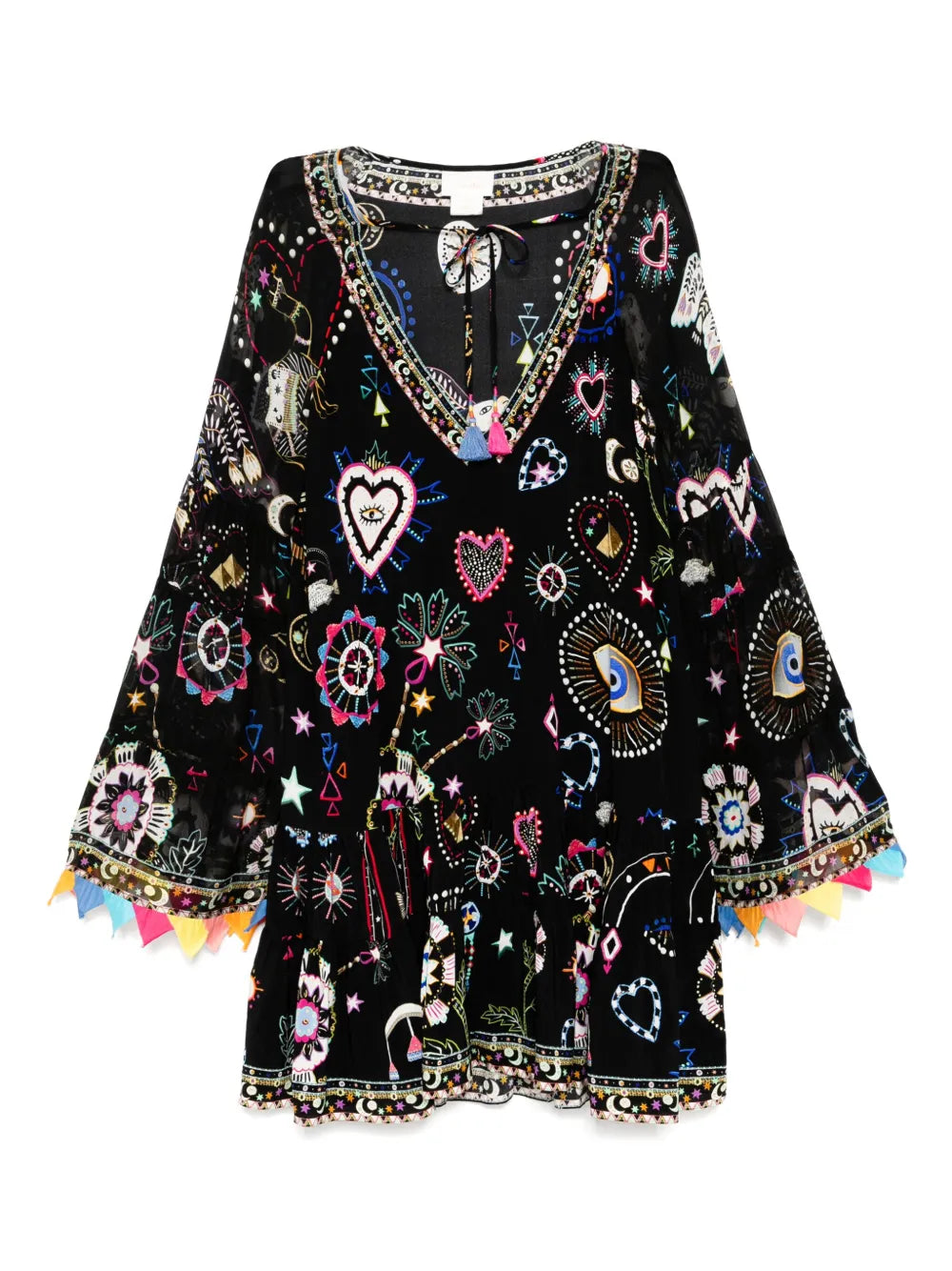 A-Line Gathered Panelled Dress