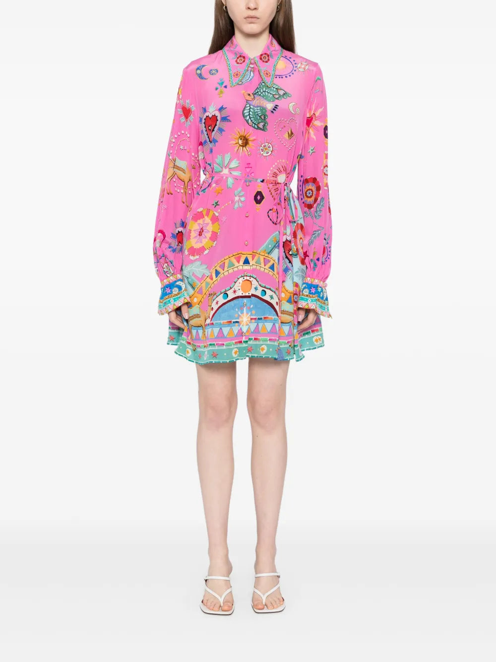 The Rainbow Roads Shift Shirt Dress