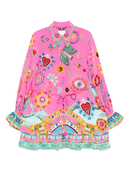 The Rainbow Roads Shift Shirt Dress