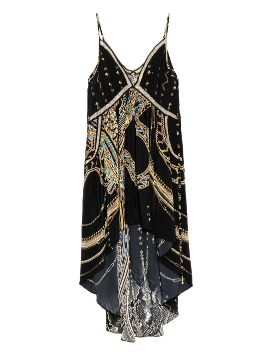 Strappy High-Low Dress