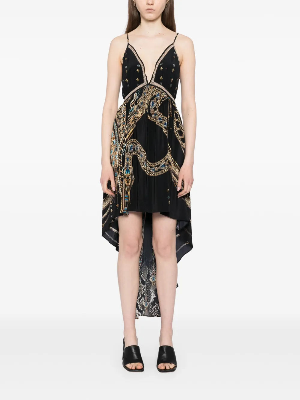 Strappy High-Low Dress