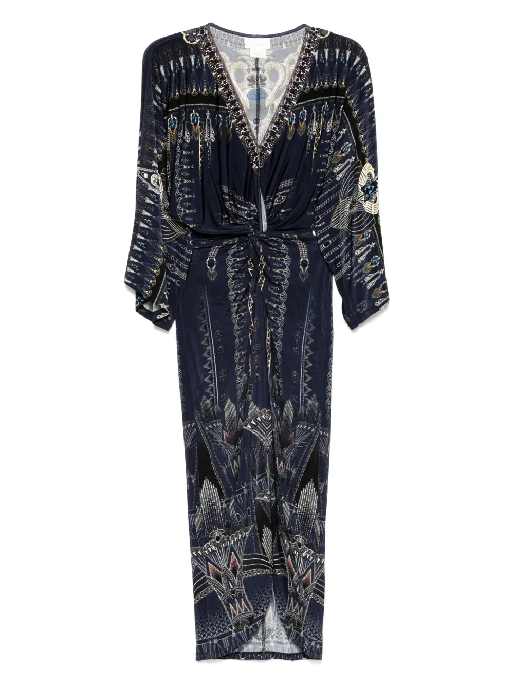 The Egypt Effect Long Split Front Twist Dress
