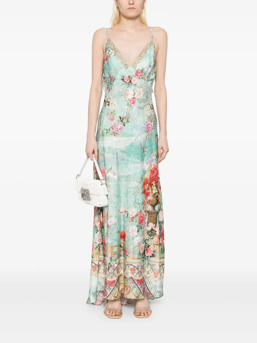 V-Neck Bias Slip Dress