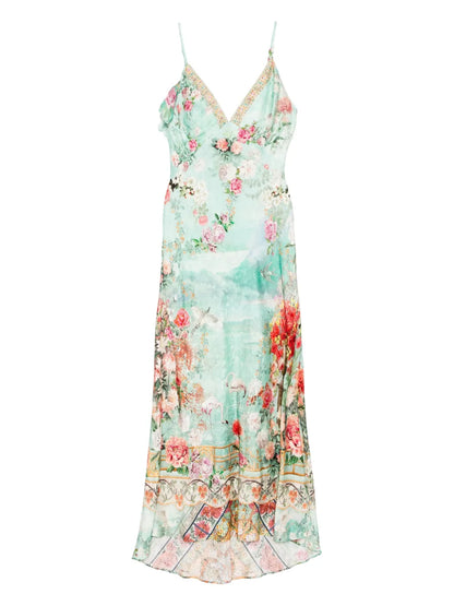 V-Neck Bias Slip Dress
