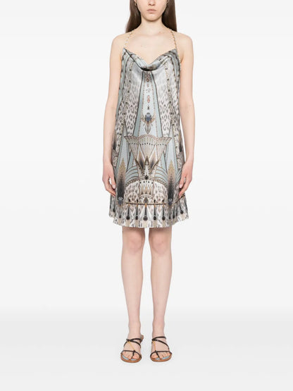 The Sahara Starlet Short Bias Halter Dress