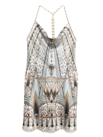 The Sahara Starlet Short Bias Halter Dress