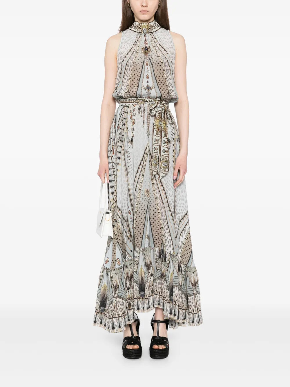 Sahara Starlet Necktie Elasticated Waist Dress