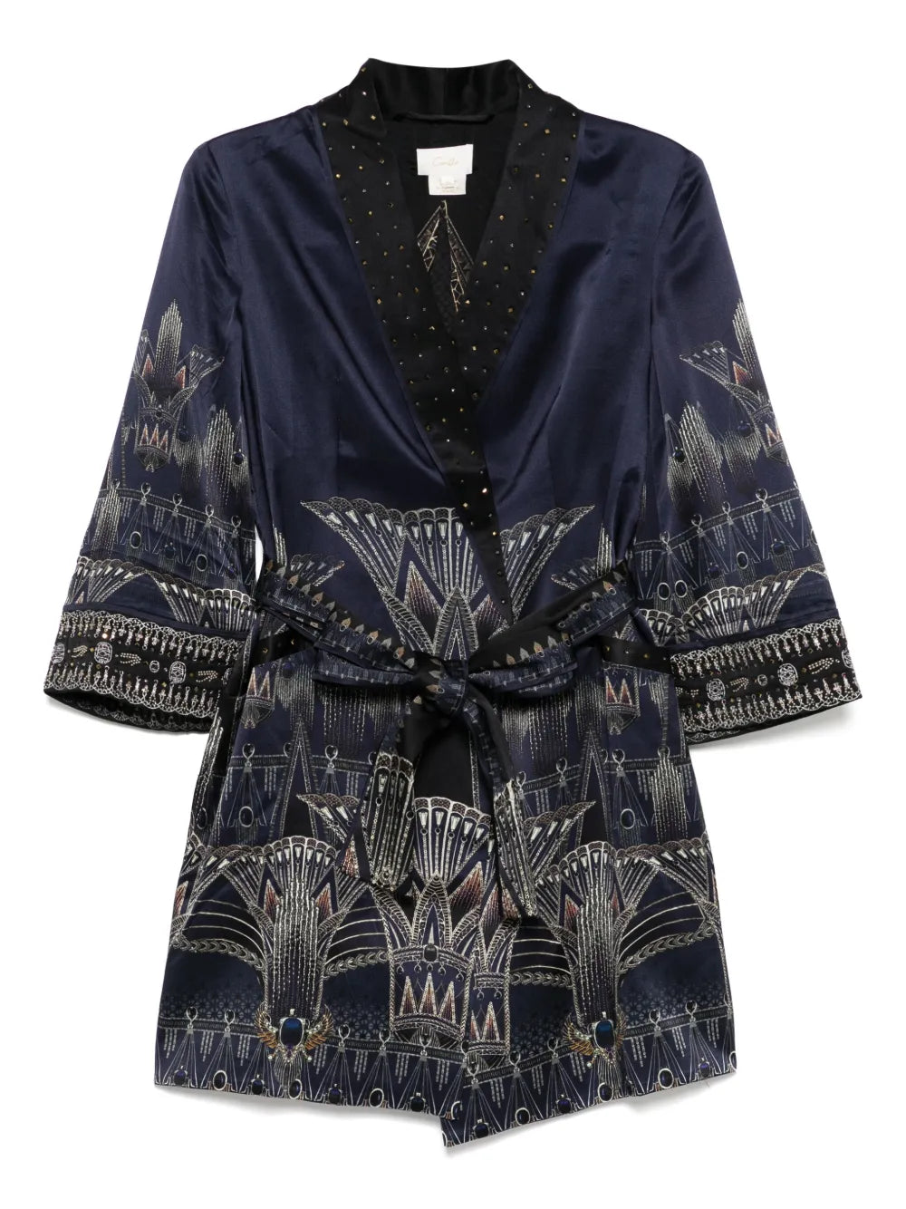 Roll-Collar Pajama Jacket