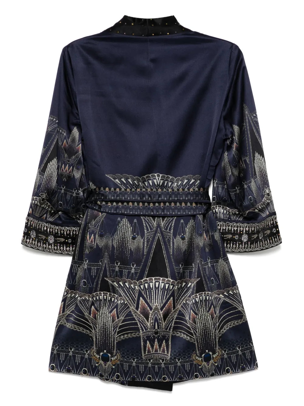 Roll-Collar Pajama Jacket