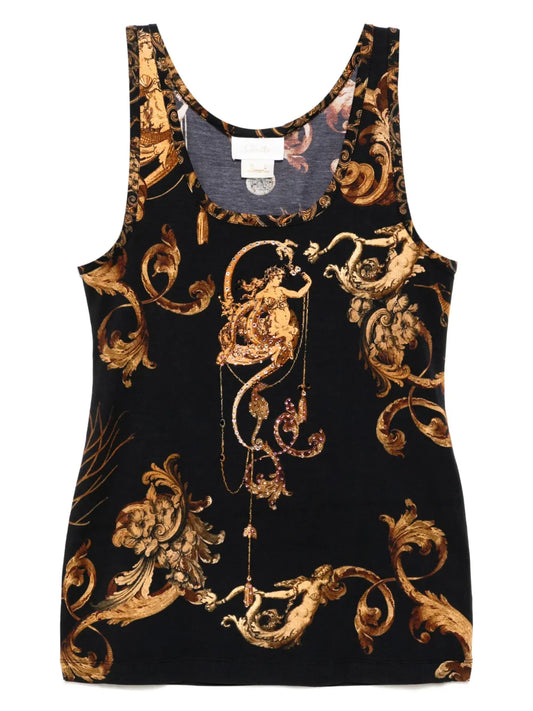 Jersey Scoop-Neck Tank Top