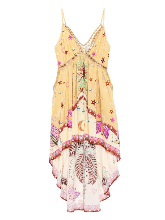 Strappy High-Low Dress