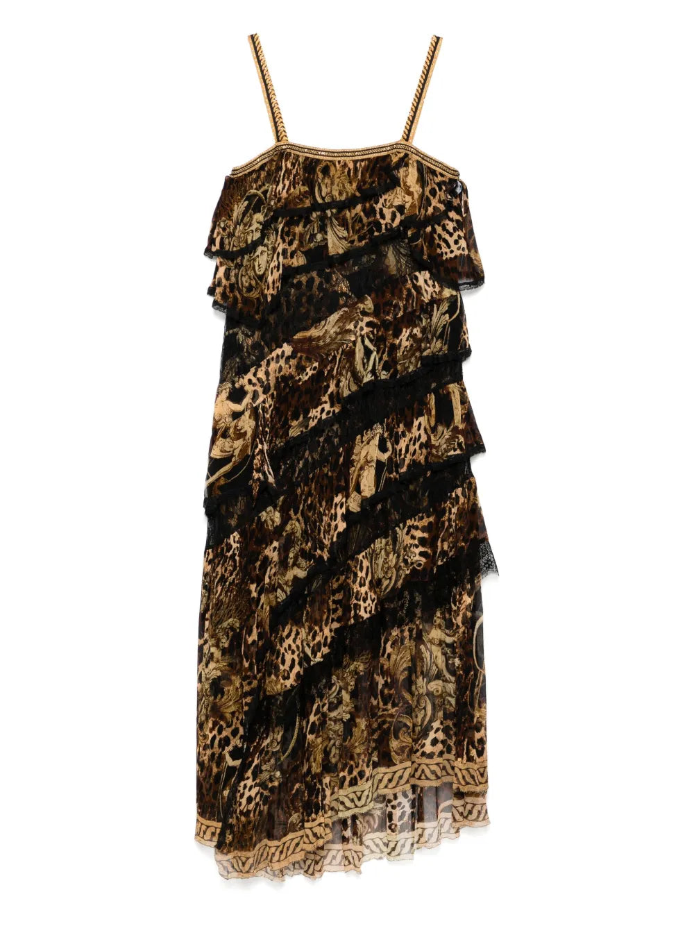 Era Of Empires Asymmetric Spliced Dress